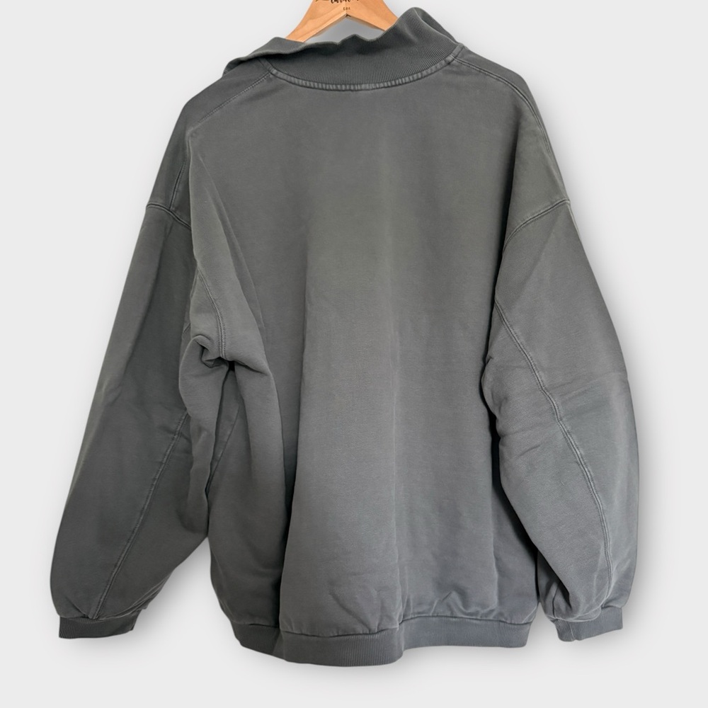 SKIMS Boyfriend Fleece Slouchy Half Zip Pullover – Slate Blue (NWT) - Picture 6 of 10